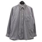 INDIVIDUALIZED SHIRTS ストライプ柄ボタンダウンシャツ ネイビー・ホワイト サイズ:- (四ツ橋北堀江店) 220713
