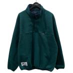 【値下げ】DESCENDANT プルオーバーフリースジャケット HUMMING FLEECE PULLOVER ハミングフリースプルオーバー 242ATDS-CSM30 グリー・ネイビー サイズ:2 (EC)