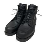 【値下げ】RED WING レザーシューズ 6-inch Classic Moc 6インチ クラシックモック 8074 ブラック サイズ：25cm (