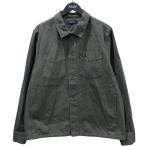 フレッドペリー FRED PERRY キャンバスオーバーシャツ Canvas Overshirt M8514 オリーブ サイズ：L