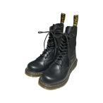 ドクターマーチン×マルタンマルジェラ Dr．Martens×MM6 1490 TWIST MM6 10ホールブーツ 32185001 ブラック サイズ