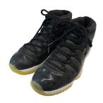 【値下げ】NIKE AIR JORDAN 11 RETRO ハイカットスニーカー 378037-002 ブラック サイズ：29CM (EC)