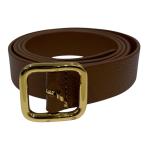  следы lie Anne bowa-zATELIER AMBOISE кожаный ремень Brown * Gold размер :80