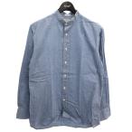 ショッピングINDIVIDUALIZED INDIVIDUALIZED SHIRTS バンドカラーシャツ スカイブルー サイズ：38 (明石店) 220307