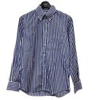 INDIVIDUALIZED SHIRTS ストライプシャツ ブルー×ホワイト サイズ：14 1／2-32 (自由が丘店) 221014