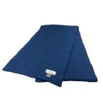 エルメス HERMES カシミヤ×シルクマフラー ネイビー