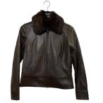 アンテプリマ ANTEPRIMA ラムレザージャケット ブラウン サイズ：38