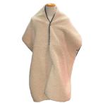 ハイク HYKE ボアストールマフラー 172-12173 アイボリー×ブラック