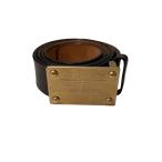 ショッピングルイ・ヴィトン 【値下げ】LOUIS VUITTON ユタ サンチュール アヴァントゥール バックルレザーベルト M6811W ブラウン×ゴールド サイズ：ワンサイズ (EC)