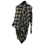 ヴィヴィアンウエストウッドマン Vivienne Westwood man 変形チェックシシャツ VW-WR-79990 イエロー×ネイビー サイズ：