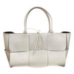 ボッテガヴェネタ BOTTEGA VENETA ミディアム アルコ トートバッグ ホワイト