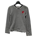 プレイコムデギャルソン PLAY COMME des GARCONS ボーダーカットソー AZ-T163 ホワイト×ブラック サイズ：XS