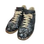 ショッピングマルジェラ メゾンマルジェラ Maison Margiela ペイント加工ジャーマントレーナー ブラック サイズ：40