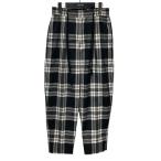  Monkey время MONKEY TIME TW CHECK WIDE 1P EASY проверка легкий брюки 8314-188-0070 черный × ho wa