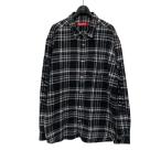 シュプリーム Supreme 25SS Old English Plaid Flannel Shirts チェックシャツ ブラック×グレー サイズ：L