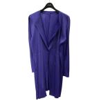 ショッピング比較 プリーツプリーズ PLEATS PLEASE ロングプリーツカーディガン PP93-JA185 パープル サイズ：4