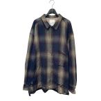 アンセルム ANCELLM DAMAGED FLANNEL CHECK SH