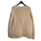 【値下げ】no． LIMITED THICK THREAD KNIT ベージュ サイズ：Free (EC)