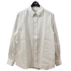 ショッピングINDIVIDUALIZED インディビジュアライズドシャツ INDIVIDUALIZED SHIRTS リネンBDシャツ ホワイト