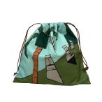 【値下げ】LOEWE Ken Price 巾着バッグ グリーン (EC)