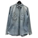 ショッピングロンハーマン 【値下げ】RHC Ron Herman ダメージ加工デニムシャツ 31207001091322 スカイブルー サイズ：S (EC)