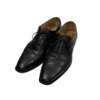 [ снижение цены ]Santoni кожа обувь 6365 черный размер :4 1/2 ( юг судно место магазин )