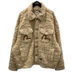 エヴィス EVISU オールオーパー家紋ジャカード ルーズフィット シェルパジャケット 2EAHTM4JK7026LFSH ベージュ サイズ：XL