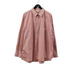 ショッピングSHIRTS ハーベスティ HARVESTY REGULAR SHIRTS STRIPES ストライプシャツ A32110-2 レッド×ホワイト サイズ：5