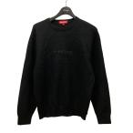 ショッピングsupreme 【値下げ】Supreme Pilled Sweater Black ロゴセーター ブラック サイズ：M (EC)