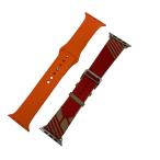 エルメス HERMES×Apple Series 6 アップルウオッチ レッドｘベージュ／オレンジ サイズ：ONE SIZE