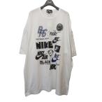 【値下げ】BLACK COMME des GARCONS×NIKE プリントTシャツ 1M-T103 ホワイト サイズ:L (代官山店)