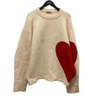 ンニット NKNIT pattern knit ハートデザインプルオーバーニットセーター NKNIT23AW-N36 ピンク×レッド サイズ：0