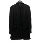 ドルチェアンドガッバーナ DOLCE ＆ GABBANA メッシュフリルカーディガン F0C85T ブラック サイズ：40