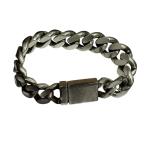  солнечный rolan Париж Saint Laurent Paris BRACELET CARRY OVER CLASSIQUE ARGENT OXYDE che -