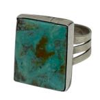  индеец ювелирные изделия INDIAN JEWELRY бирюзовый кольцо Navajo Rhombus Turquoise Ring w c.1965