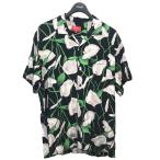 ショッピングシュプリーム シュプリーム SUPREME 18SS「Lily Rayon Shirt」リリーレーヨン半袖シャツ ブラック サイズ：M