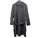 アルマーニコレツィオーニ ARMANI COLLEZIONI Loro Piana STORM SYSTEM ステンカラーコート ブラック サイズ：4