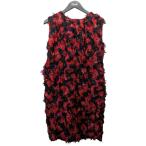 ショッピングマルニ マルニ MARNI ノースリーブワンピース ABMAI75A00TS990 ブラック×レッド サイズ：40