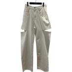 メゾンマルジェラ Maison Margiela スラッシュディテールデニムパンツ S51LA0106 ホワイト サイズ：40