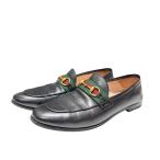 グッチ GUCCI 631619 シェリーライン ホースビットローファー ブラック サイズ：37 1/2