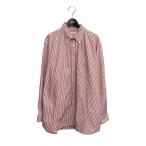【値下げ】INDIVIDUALIZED SHIRTS ボタンダウンストライプシャツ レッド (EC)