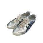 【値下げ】Onitsuka Tiger MEXICO 66 ローカットスニーカー 1183B566 シルバー サイズ:27.5cm (EC)