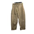 ショッピング比較 【値下げ】saga NATION BOX PLEAT TROUSER プリーツトラウザー ベージュ サイズ：M/L (EC)