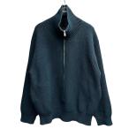 ショッピング比較 【値下げ】YOKE 3 4 FRONT ZIP HIGHNECK RIB SWEATER ジップアップニット YK24FW0829S グリーン サイズ