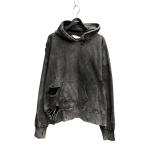 アンセルム ANCELLM DYED DAMAGE HOODIE プルオーバーパーカー ANC-CT69-B グレー サイズ：2