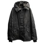 ショッピングプラダ プラダ PRADA モッズコート UGY561 ブラック サイズ：M