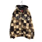 シュプリーム Supreme 22SS Reverse Patchwork Zip Up Hoodie ジップパーカー ブラウン サイズ：L