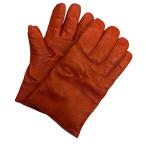 [ снижение цены ]Omar Afridi CURVED GLOVES кожа перчатка OA-AW24-ACC-WRM-02 orange размер :8 (.sa незначительный pi