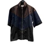 ボッテガヴェネタ BOTTEGA VENETA 半袖ジップシャツ 703579 マルチカラー サイズ：50