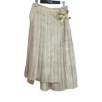 フェンディ FENDI A5VXプリーツスカート FQ7095 A5VX ベージュ サイズ：38